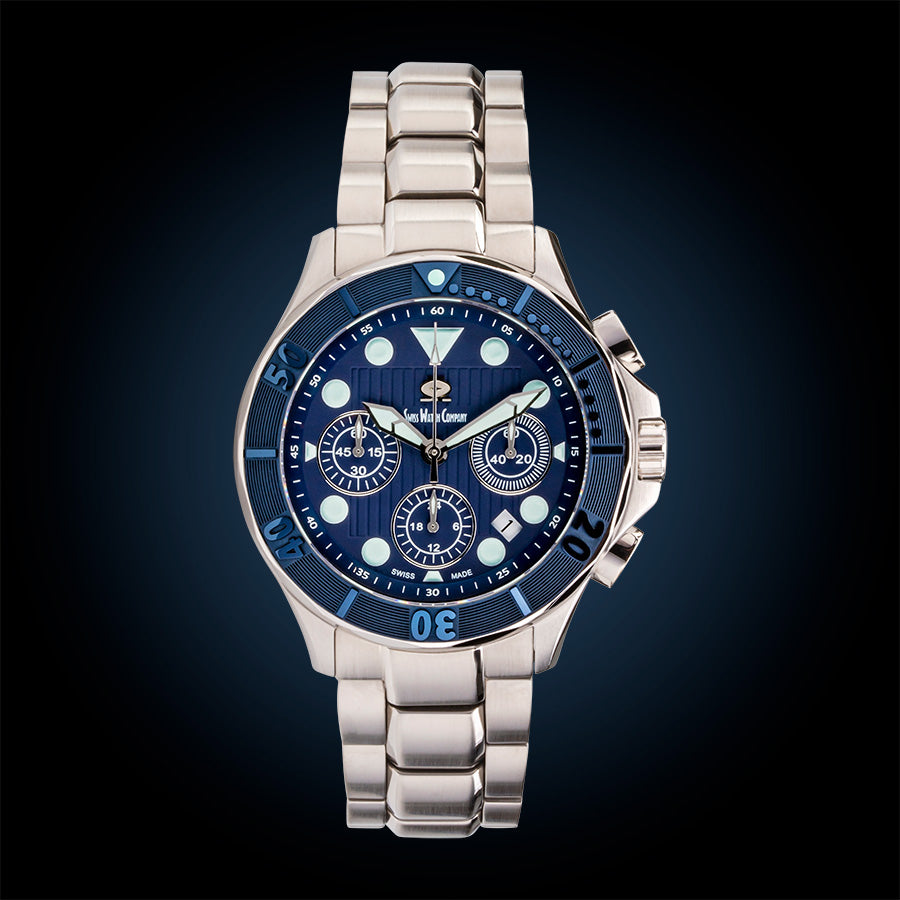 SWC Chronograph Blue Swiss Watch Company