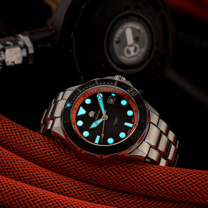 SWC MKII Diver Black Orange – Swiss Watch Company