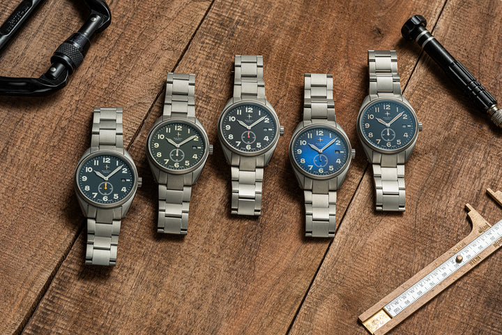 ARK Blue Orange – Ultralight 38mm Titanium Watch | Swiss Watch Company