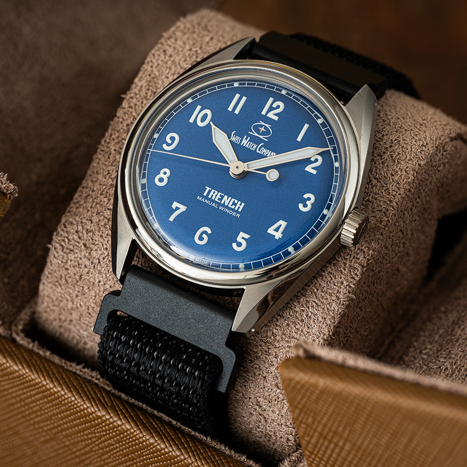Trench Blue – Swiss Watch Company Trench Blue – Swiss Watch Company