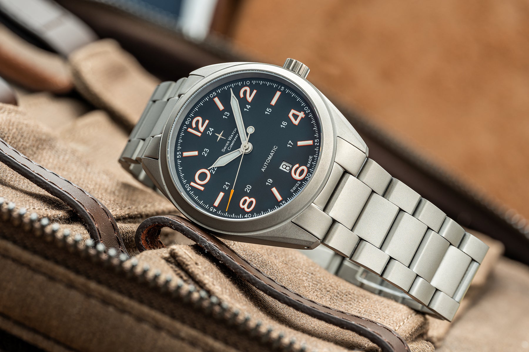 Bunker Blue Bunker Blue Grey – Lightweight Titanium Swiss Automatic | Swiss Watch ...