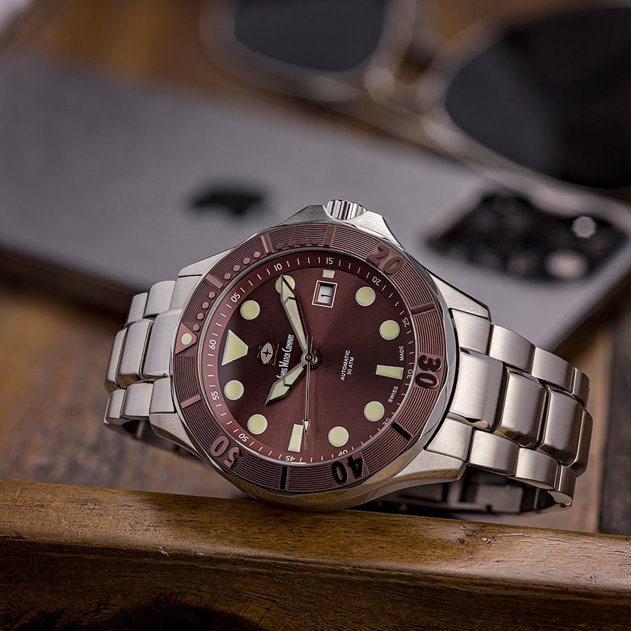 SWC MKII Diver Light Brown – Swiss Watch Company
