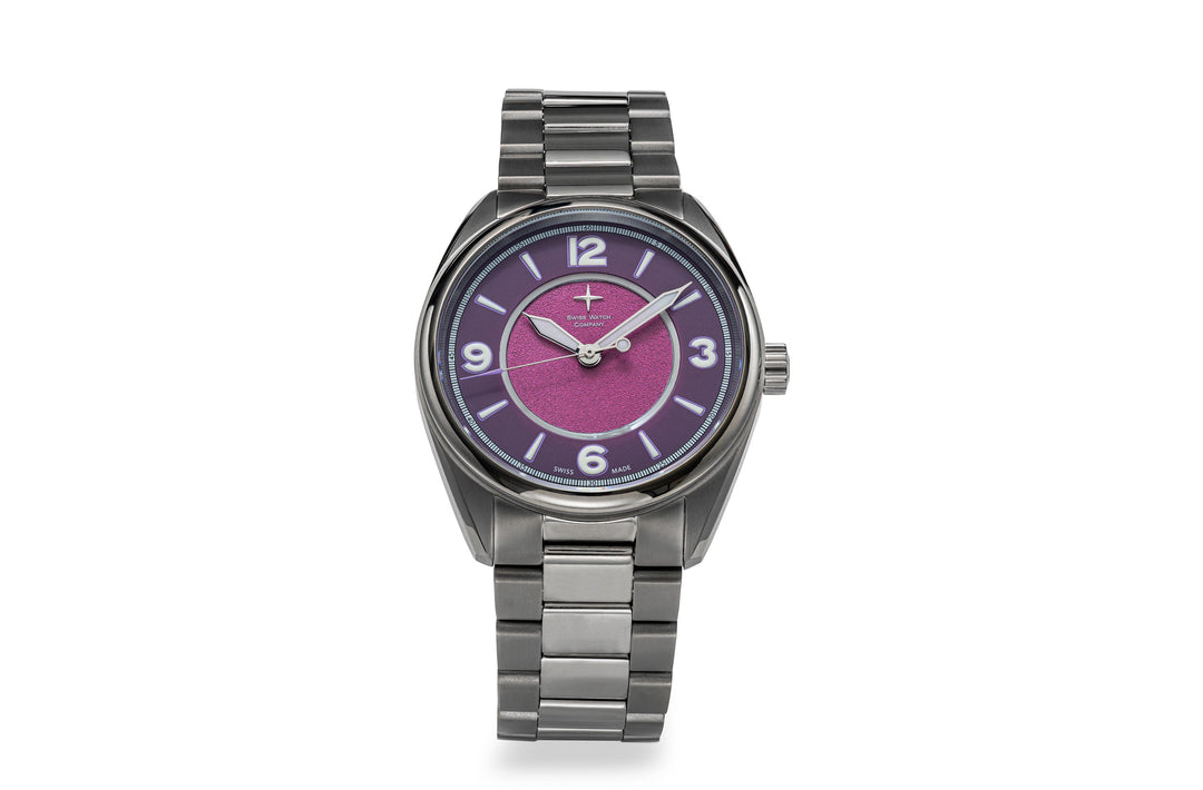 Tumbler Fuchsia – DLC Titanium Swiss Automatic | Swiss Watch Company