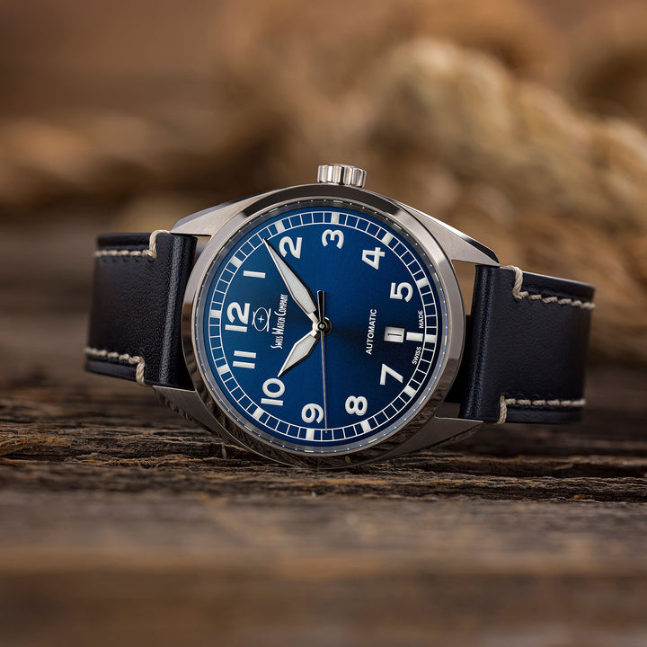 Hyper-G Blue – Titanium Swiss Automatic Watch | Swiss Watch Company
