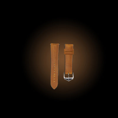 Brown Leather/Rubber Strap