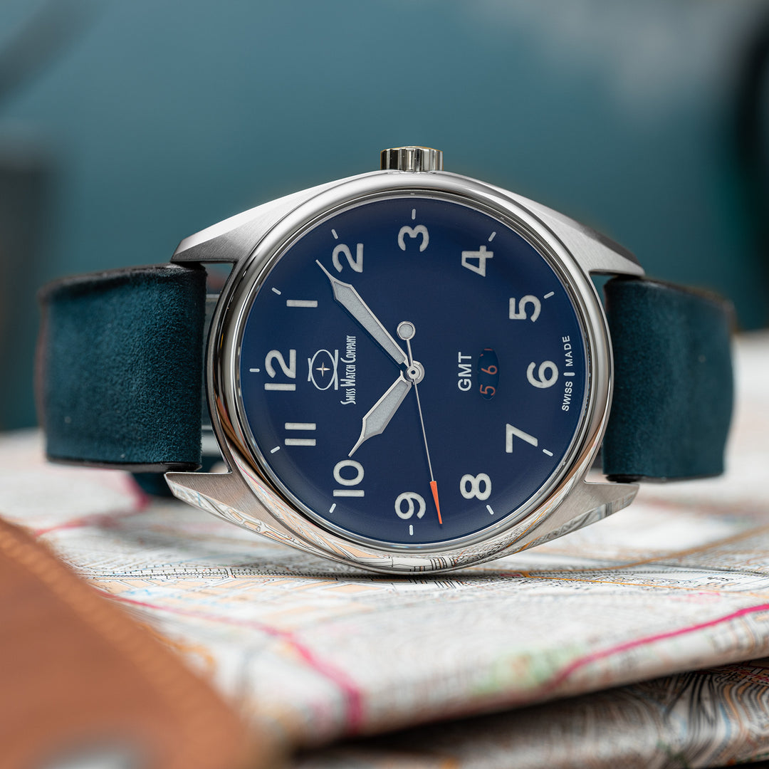 ARK GMT Midnight Blue – Slim Swiss-Made GMT Watch | Swiss Watch